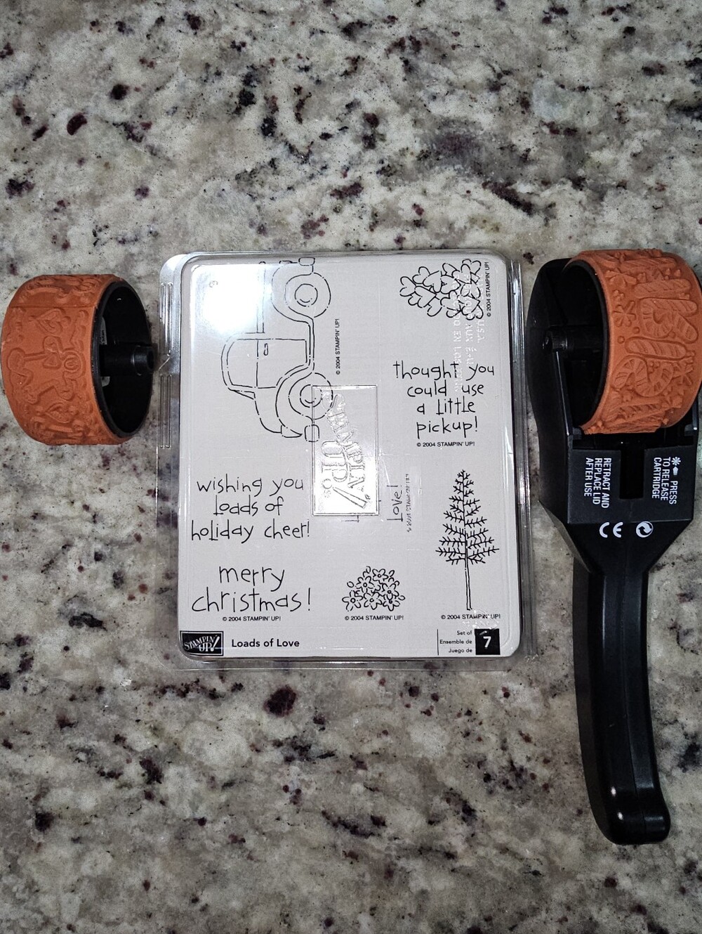 Stampin Up Christmas Stamps & Wheel Candy Cane Gingerbread 2004 New